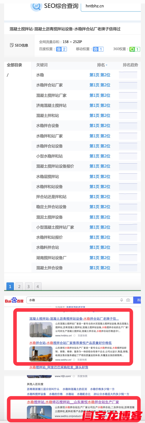 混凝土攪拌站加盟富海SEO網(wǎng)站營(yíng)銷多詞排首頁(yè)