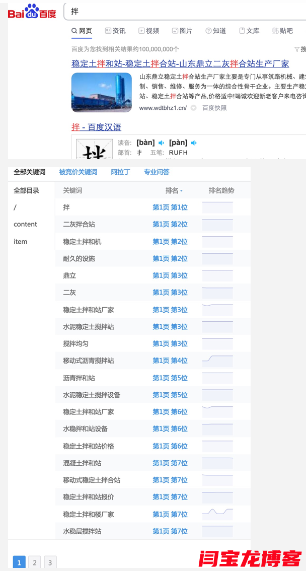 穩(wěn)定土拌和站的seo競價(jià)好詞全國排名首頁